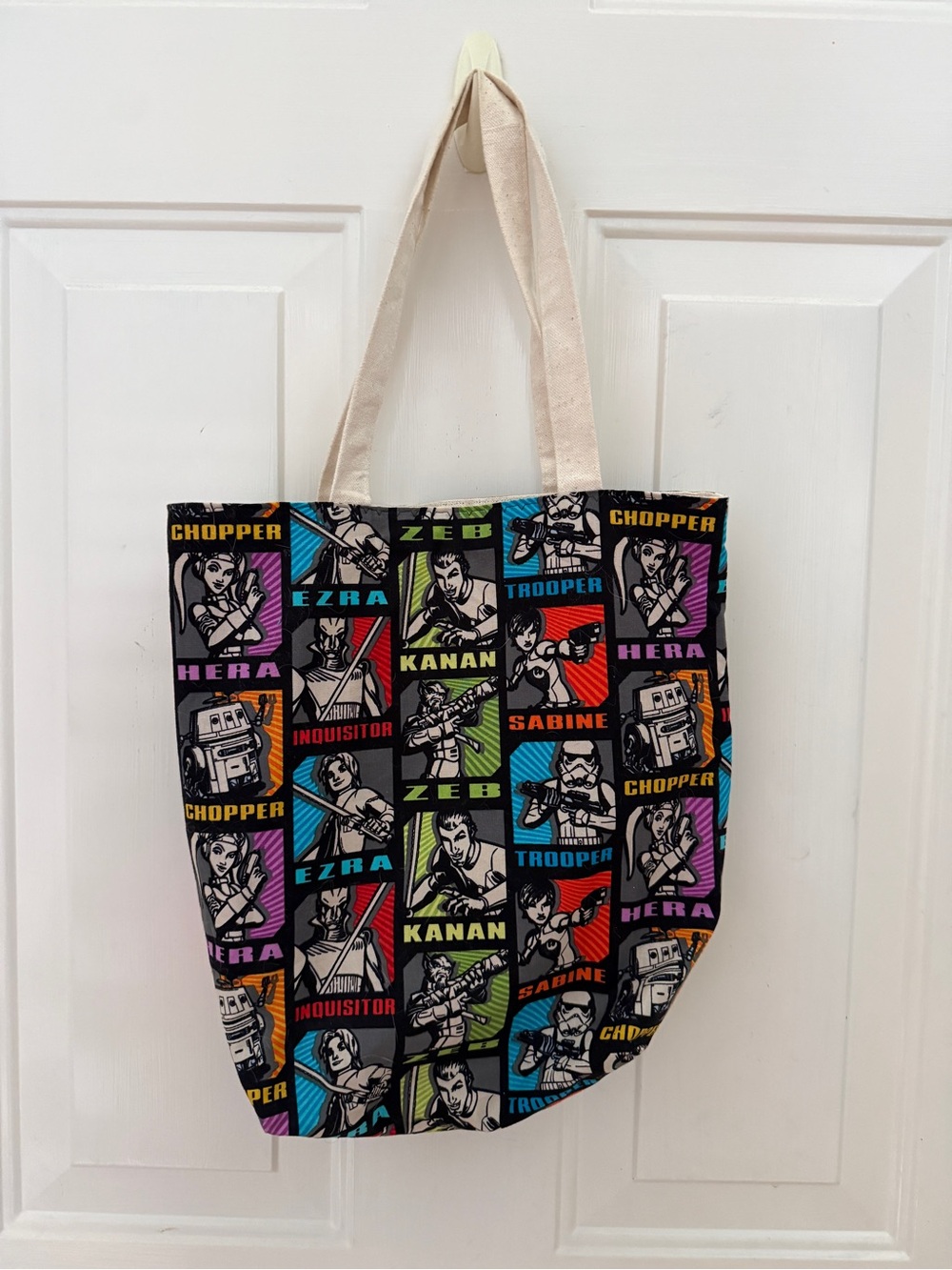 Star Wars Character Panel Canvas Tote Bag - Multicolor